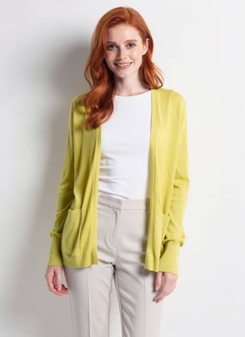 Gilet manches longues jaune S.OLIVER femme