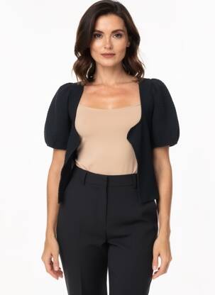 Veste casual noir MANGO femme