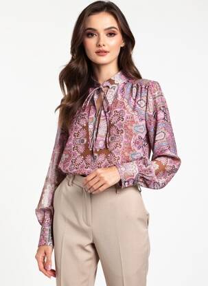 Chemisier violet MANGO femme