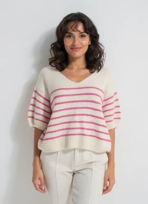 Pull rose AMELIE & AMELIE femme