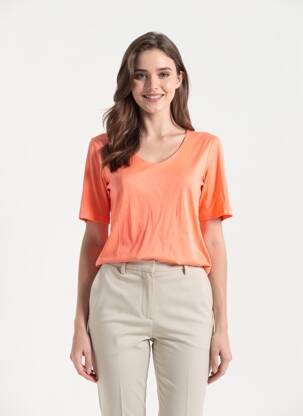 T-shirt orange STREET ONE femme
