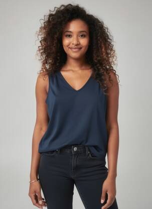 Débardeur bleu STREET ONE femme