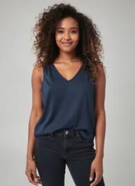 Débardeur bleu STREET ONE femme