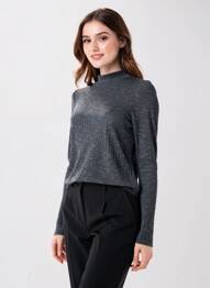 T-shirt gris JACQUELINE DE YONG femme