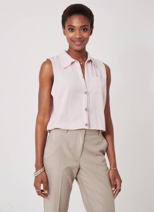 Débardeur violet MANGO femme