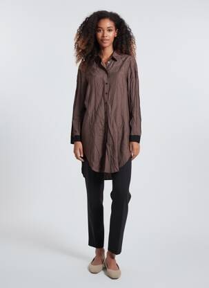 Chemisier marron NÜ femme