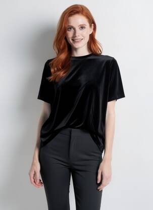 Top noir MANGO femme