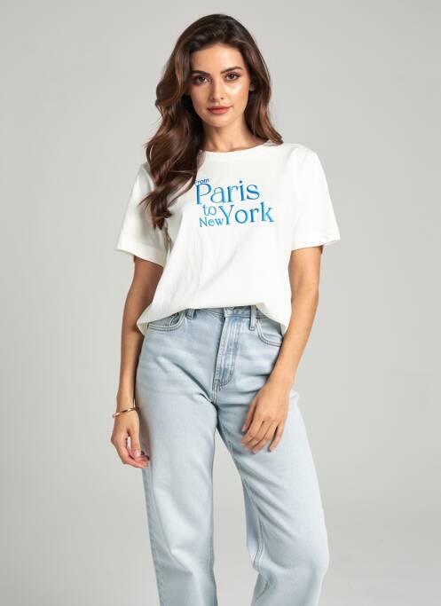 T-shirt blanc MANGO femme