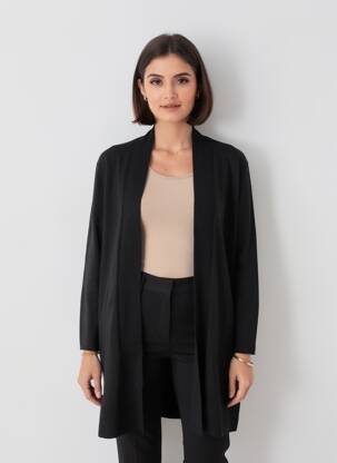 Gilet manches longues noir STREET ONE femme
