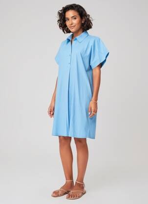 Robe courte bleu MORE & MORE femme