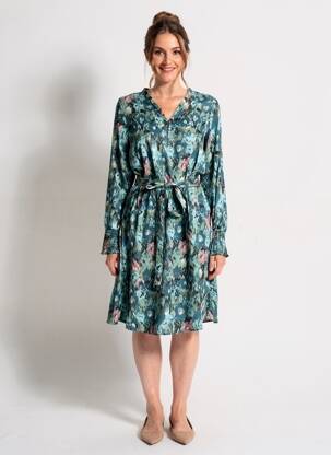 Robe mi-longue bleu GARCIA femme