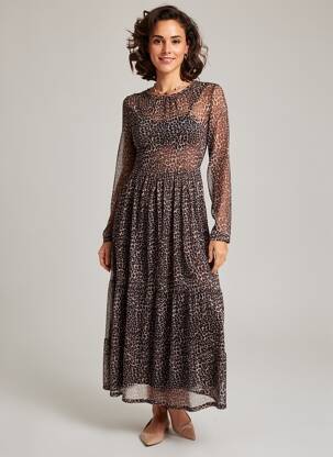 Robe longue marron ZABAIONE femme