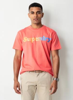 T-shirt rouge SUPERDRY homme