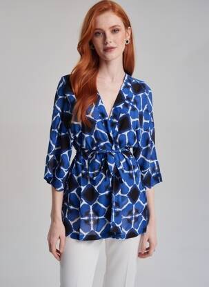 Blouse bleu STREET ONE femme