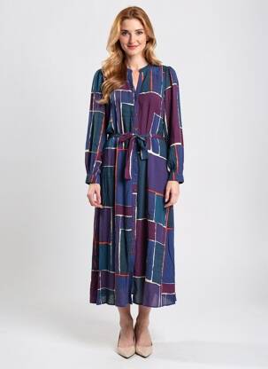 Robe longue violet CAROLL femme