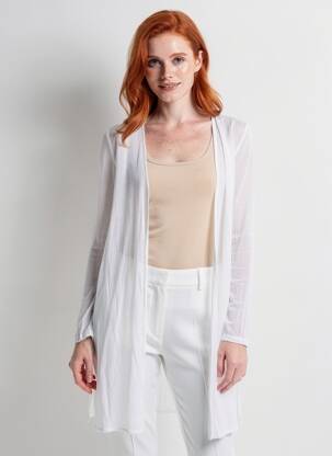 Gilet manches longues blanc STREET ONE femme