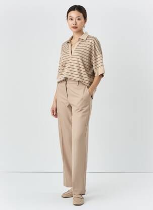 Polo beige TOM TAILOR femme