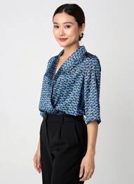 Chemisier bleu AMELIE & AMELIE femme