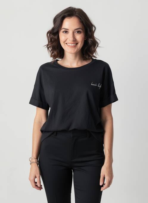 T-shirt noir JACQUELINE DE YONG femme