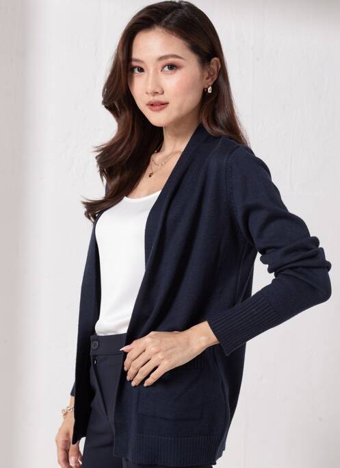 Gilet manches longues bleu STREET ONE femme