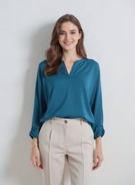 Pull bleu STREET ONE femme