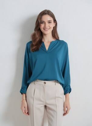 Pull bleu STREET ONE femme