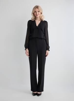 Chemisier manches longues manches longues noir VERO MODA femme
