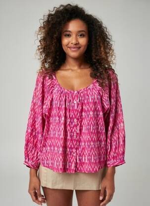 Chemisier rose MANGO femme
