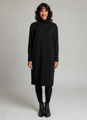Robe pull noir STREET ONE femme