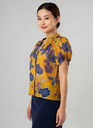 Blouse orange MORGAN femme