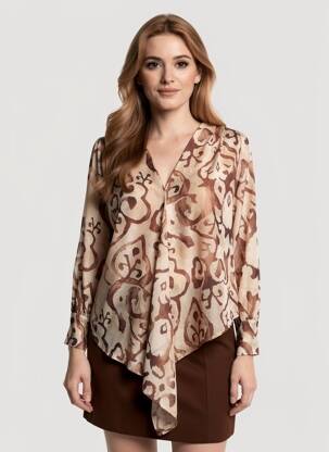 Chemisier beige TERRA DI SIENA femme