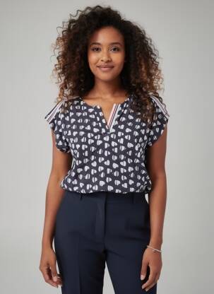 Blouse bleu DELAHAYE femme