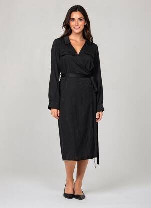 Robe longue noir NÜ femme