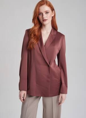 Blazer marron MANGO femme