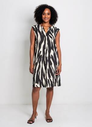 Robe courte noir STREET ONE femme