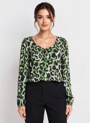 Chemisier manches longues manches longues vert VILA femme