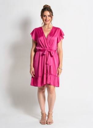 Robe mi-longue rose JS MILLENIUM femme