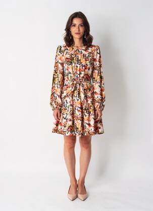Robe longue orange ONLY femme