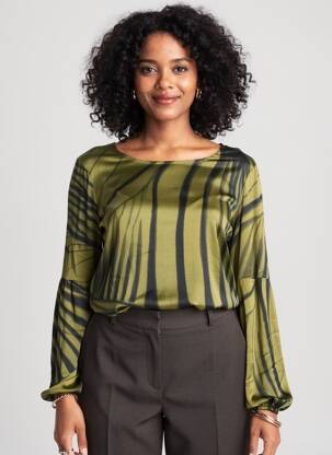 Chemisier vert AMELIE & AMELIE femme