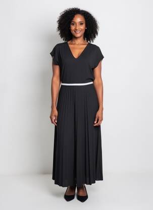 Robe longue noir STREET ONE femme