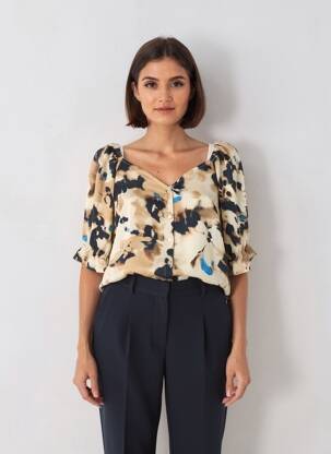 Chemisier beige VERO MODA femme