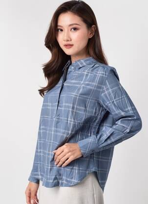 Chemisier bleu TOM TAILOR femme
