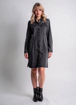 Robe mi-longue noir VERO MODA femme