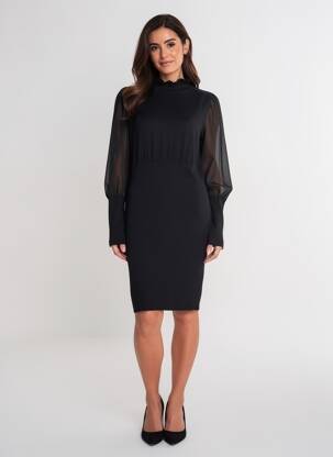 Robe pull noir MORGAN femme