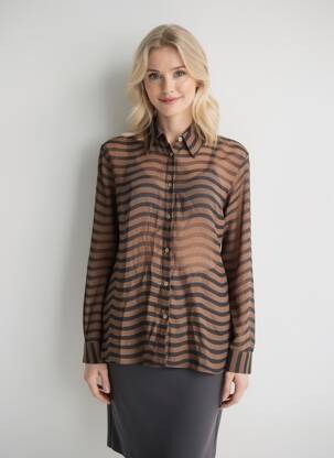 Chemisier marron OPUS femme