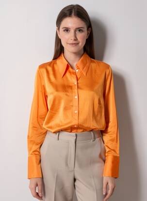 Chemisier orange MANGO femme