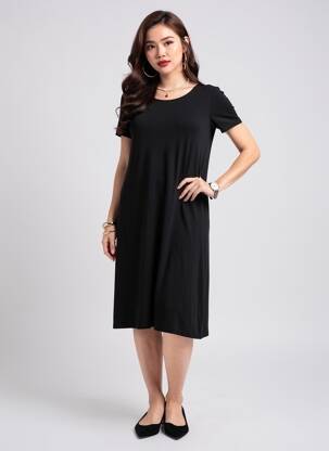 Robe courte manches courtes manches courtes noir ONLY femme