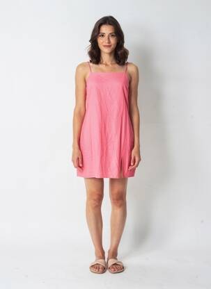Robe courte sans manche sans manche orange ONLY femme
