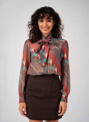 Chemisier marron MOLLY BRACKEN femme