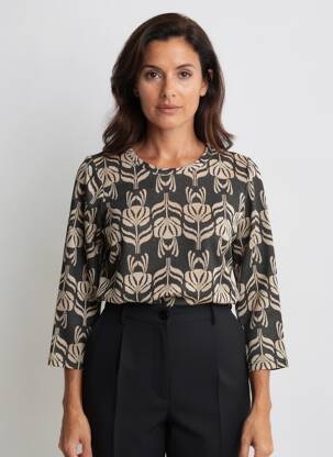 Chemisier noir AMELIE & AMELIE femme